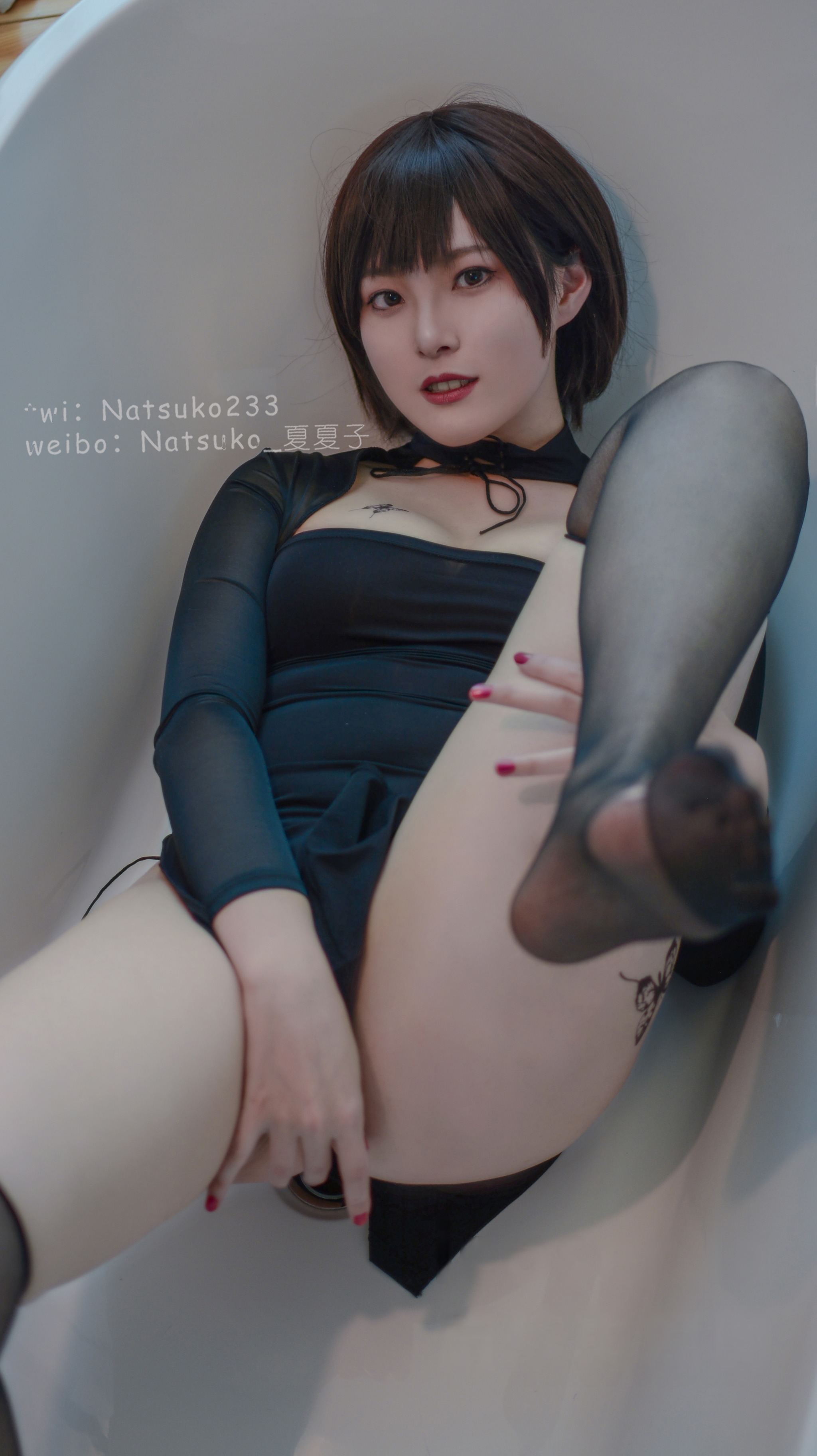 图片[1]-Natsuko夏夏子 – NO.051 开胸旗袍[18P]-XikXak